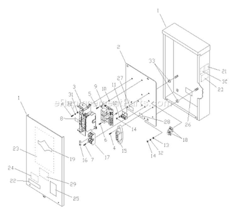 Page A Diagram and Parts List for 071008-1  Briggs and Stratton Generator